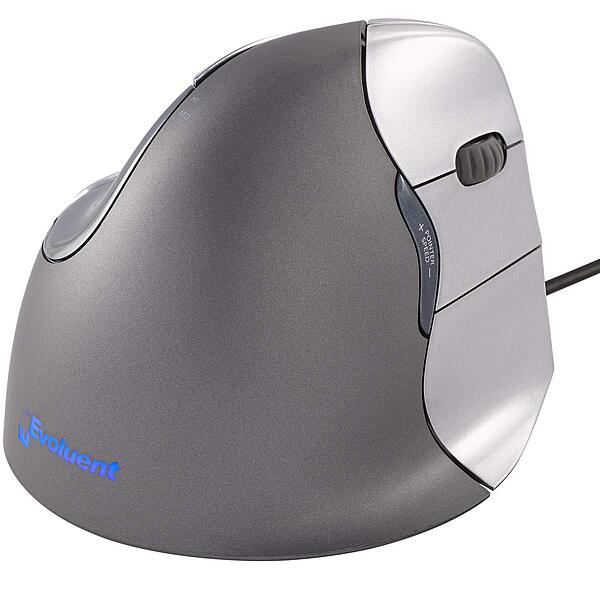 Evoluent – The Original Vertical Mouse – VM4R Ergonomic Vertical Mouse Right Hand Med-to-L Wired USB, Sculpted for Comfort