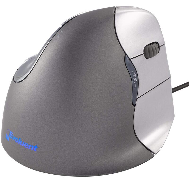 Evoluent – The Original Vertical Mouse – VM4R Ergonomic Vertical Mouse Right Hand Med-to-L Wired USB, Sculpted for Comfort