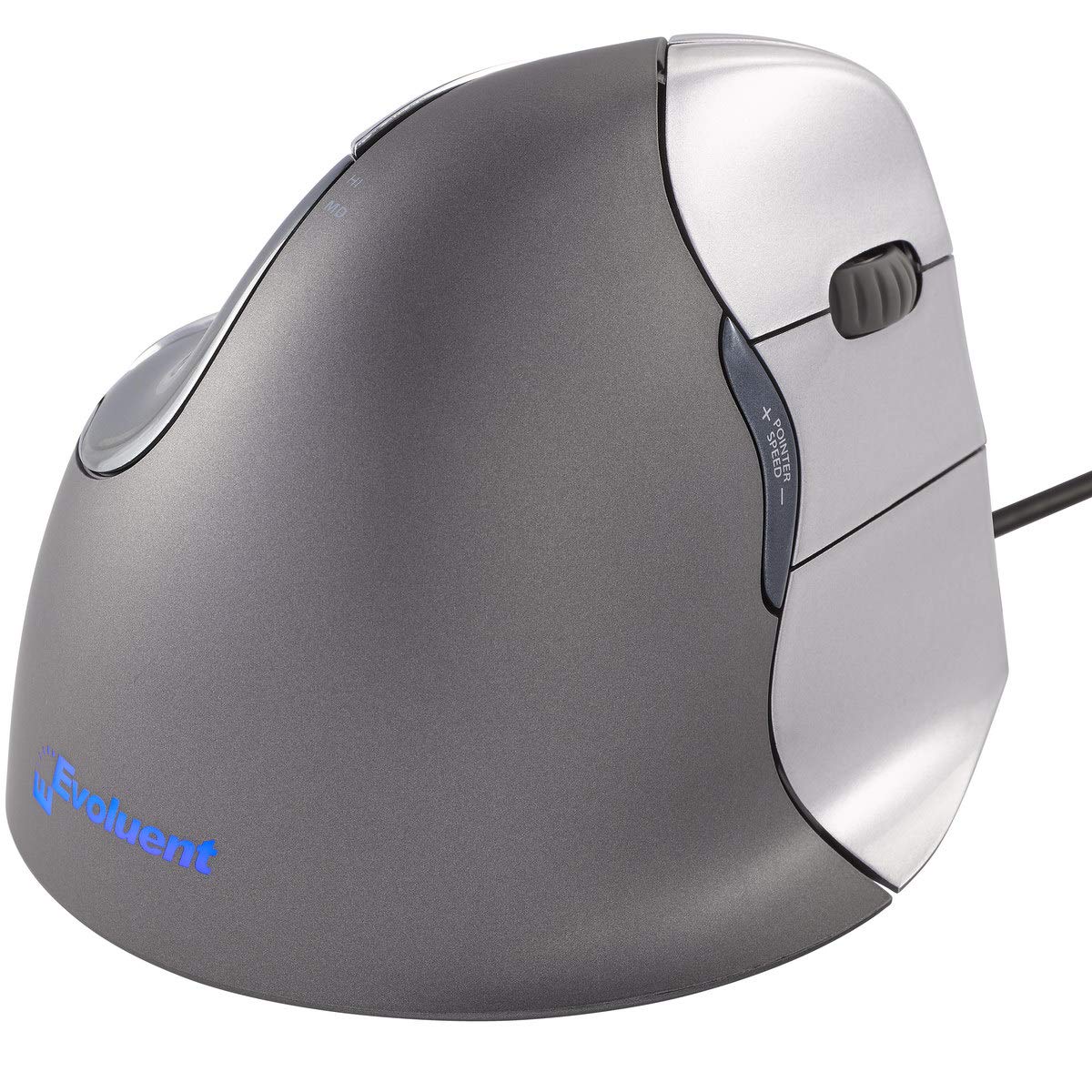 Evoluent – The Original Vertical Mouse – VM4R Ergonomic Vertical Mouse Right Hand Med-to-L Wired USB, Sculpted for Comfort