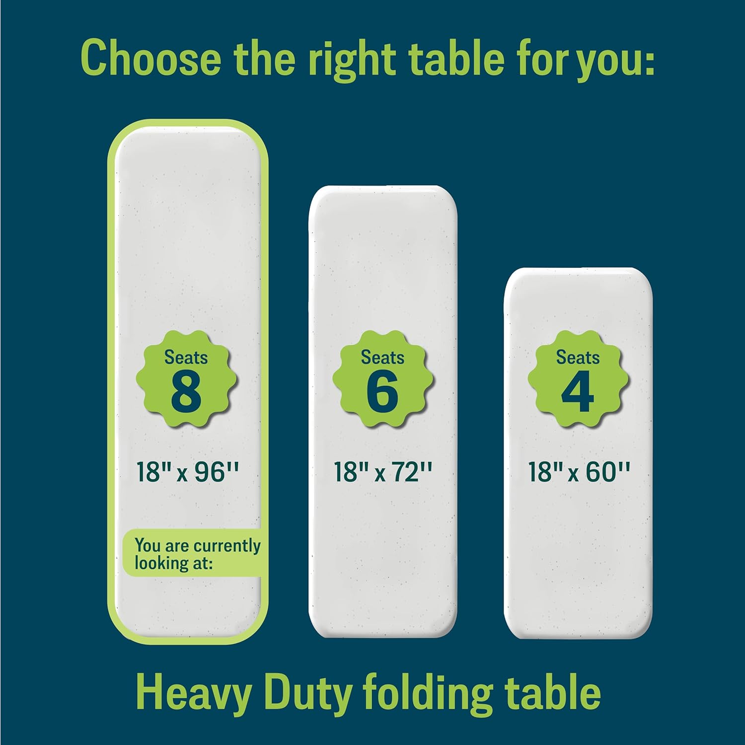 Seminar Folding Table by National Public Seating – Portable Heavy-Duty Foldable Table for Indoor/Outdoor Use