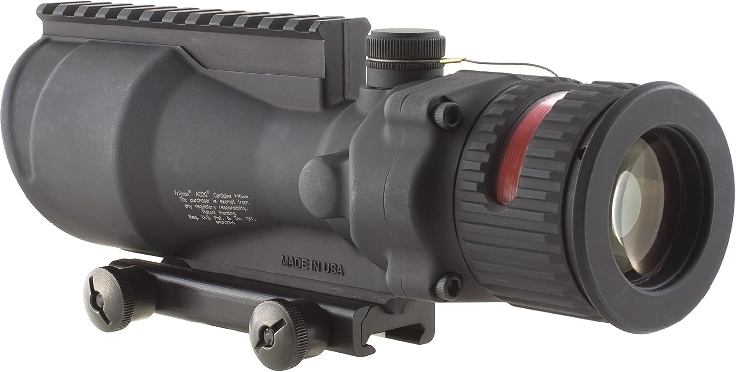 Trijicon ACOG 6 X 48 Scope Dual Illuminated Horseshoe .50 Ballistic Reticle, Red
