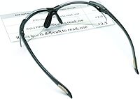 UVEX by Honeywell A952 Reader/Magnifier Series Black Frame, +2.5 Diopter Clear Lens with Anti-Scratch Hardcoat