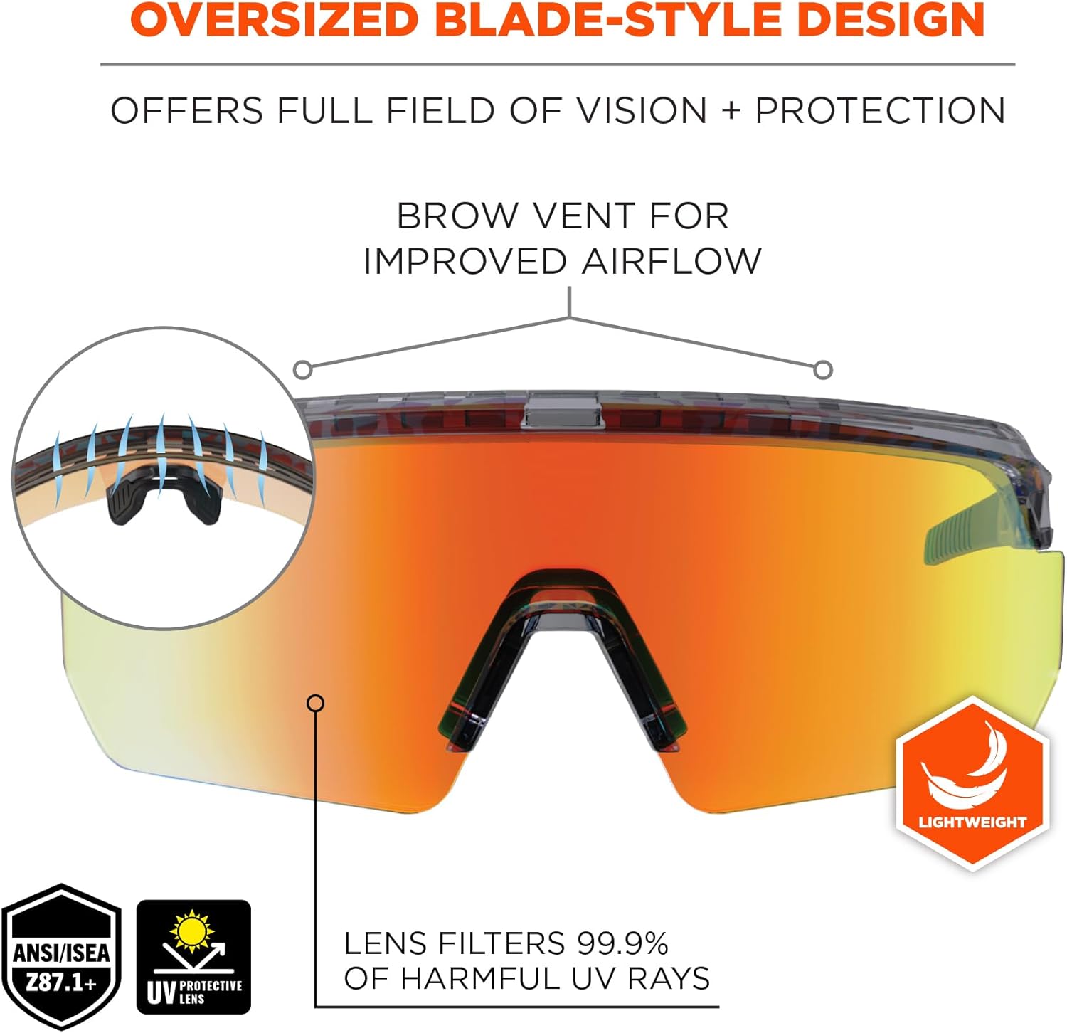 Ergodyne Skullerz AEGIR Polarized Fog-Off+ Safety Glasses