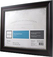 Realspace™ Photo/Document Frame, Harrison, 8-1/2" x 11", Mahogany