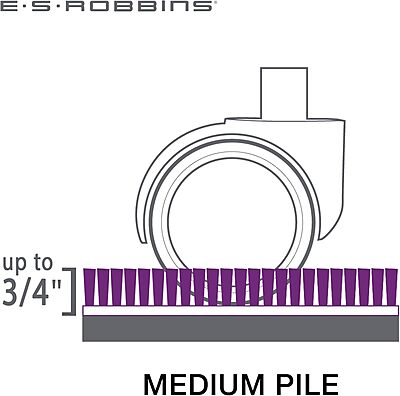 ES Robbins Trendsetter Chair Mat, 36"x48" Rectangle Dark Cherry Woodgrain Design 36"x48"