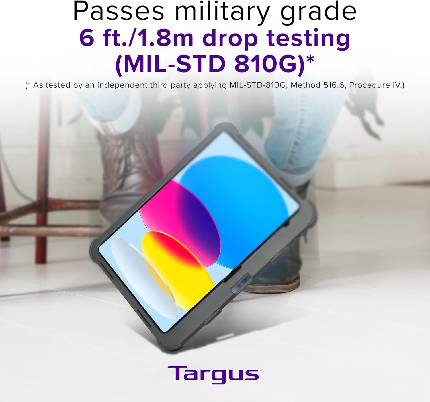Targus - SafePort Clear Case Compatible with iPad (10th gen.) 10.9-Inch – Military Grade Tablet Protection