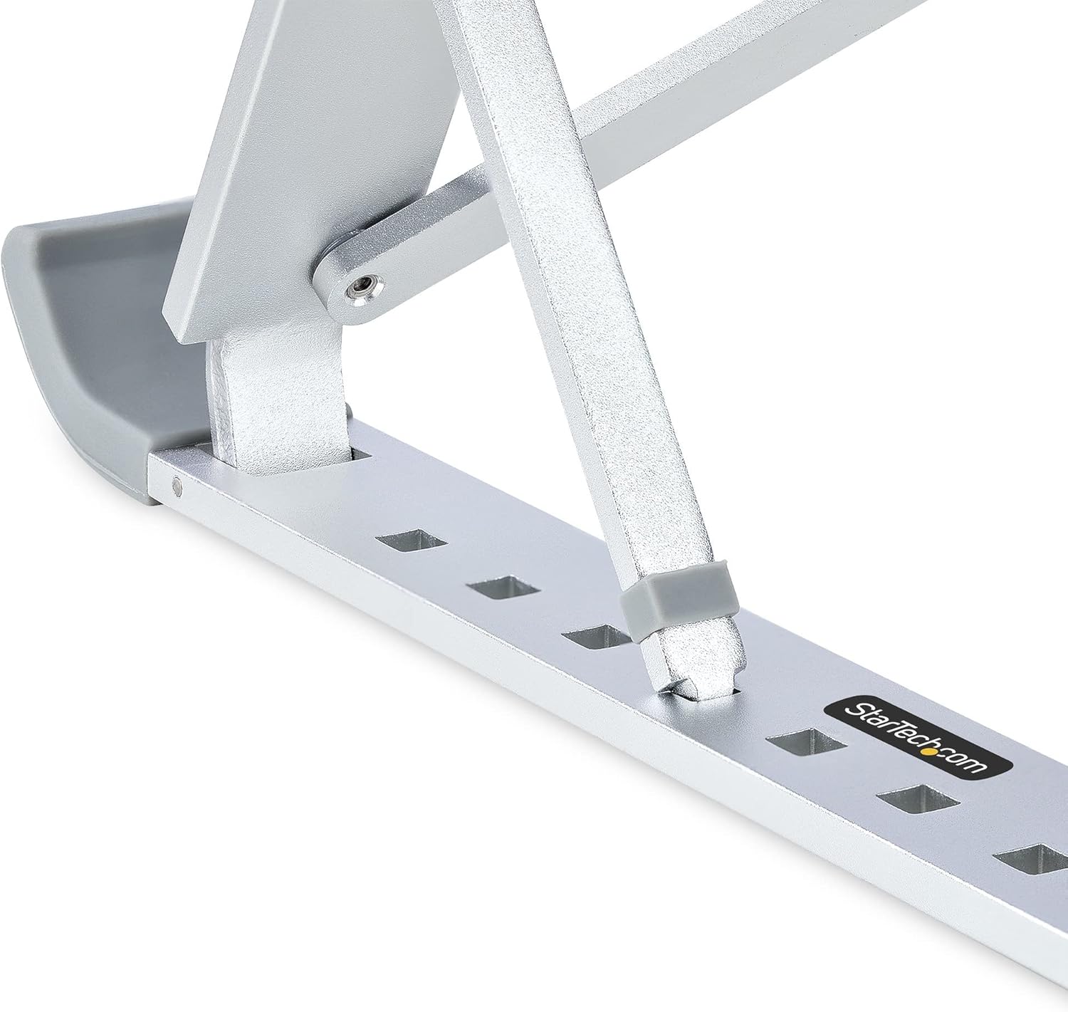 StarTech.com Foldable Laptop Riser Stand, Portable Height Adjustable Ergonomic Laptop Stand