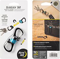 Nite Ize SlideLock 360 Degree Magnetic Locking Dual S-Biner Carabiner