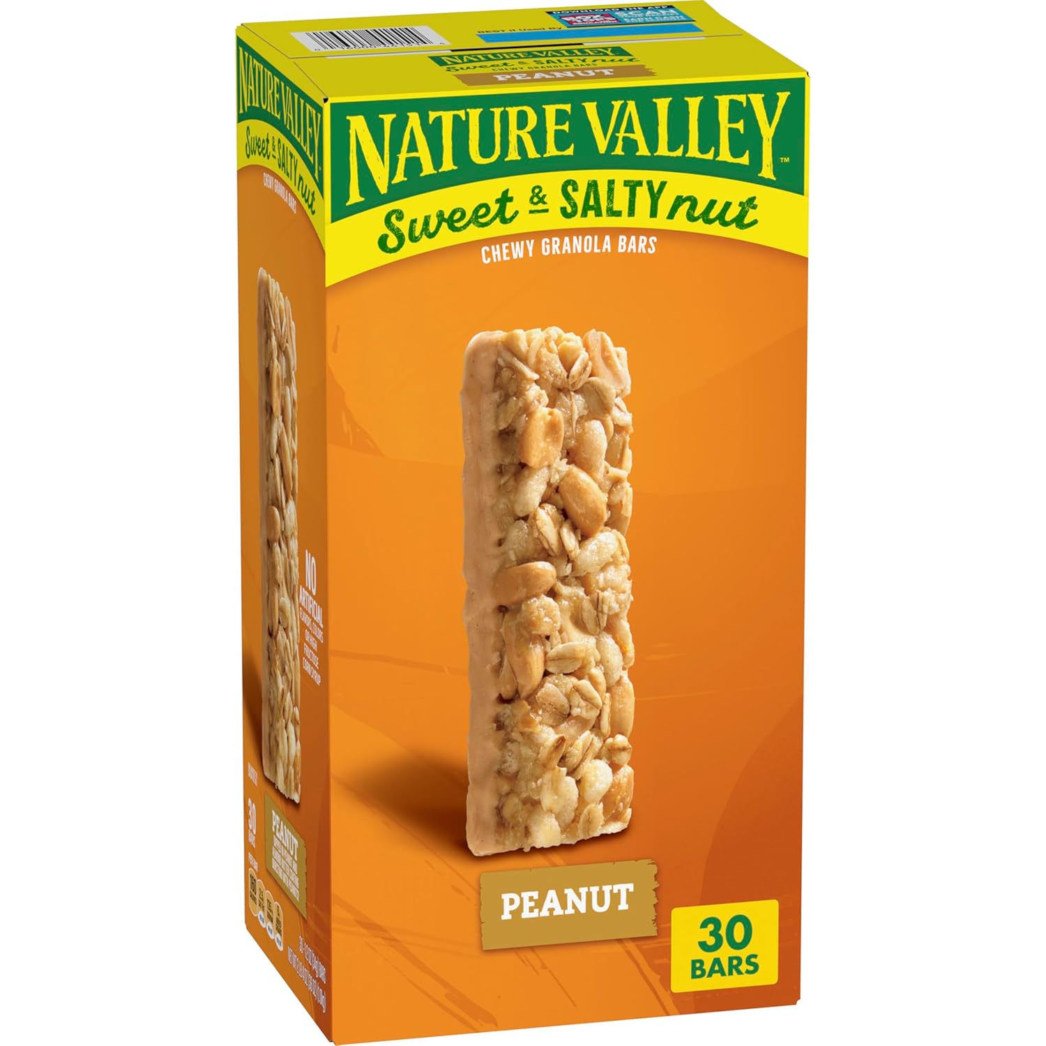 Nature Valley Sweet and Salty Granola Bars, Peanut, 30 Bars, 36 OZ Peanut 30 Count (Pack of 1)