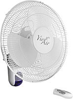 Vie Air 16" Plastic Wall Fan with Remote Control in White