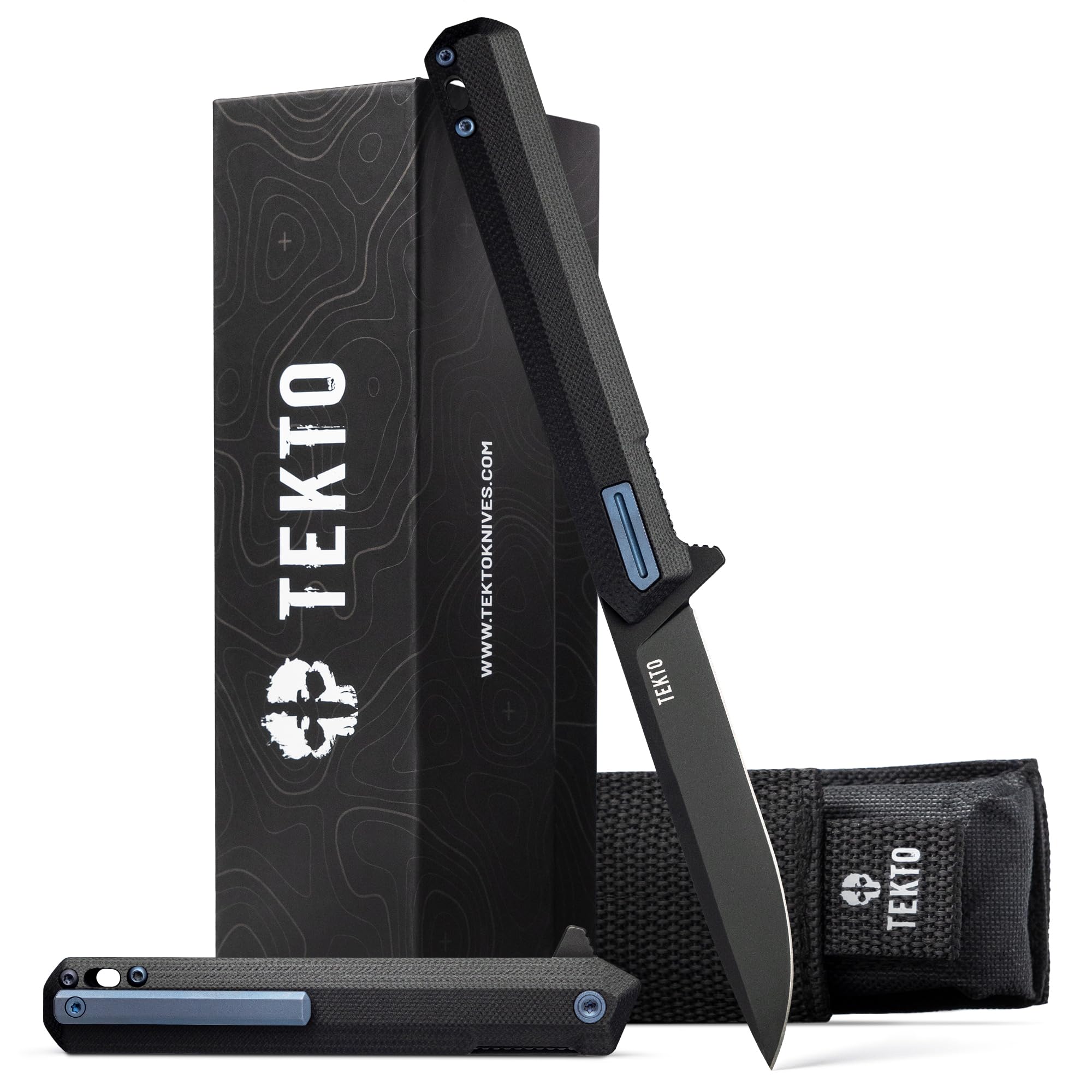 TEKTO F2 Bravo Folding Knife - D2 Steel, Ceramic Ball Bearings