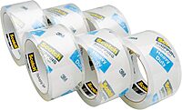 Scotch Heavy Duty Shipping Packing Tape, Clear, 1.88 in x 54.6 yd, 6 Rolls
