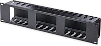 StarTech.com Horizontal 2U Server Rack Cable Management Finger Duct w/ Cover - 19" Network Rack Wire Duct Raceway Panel