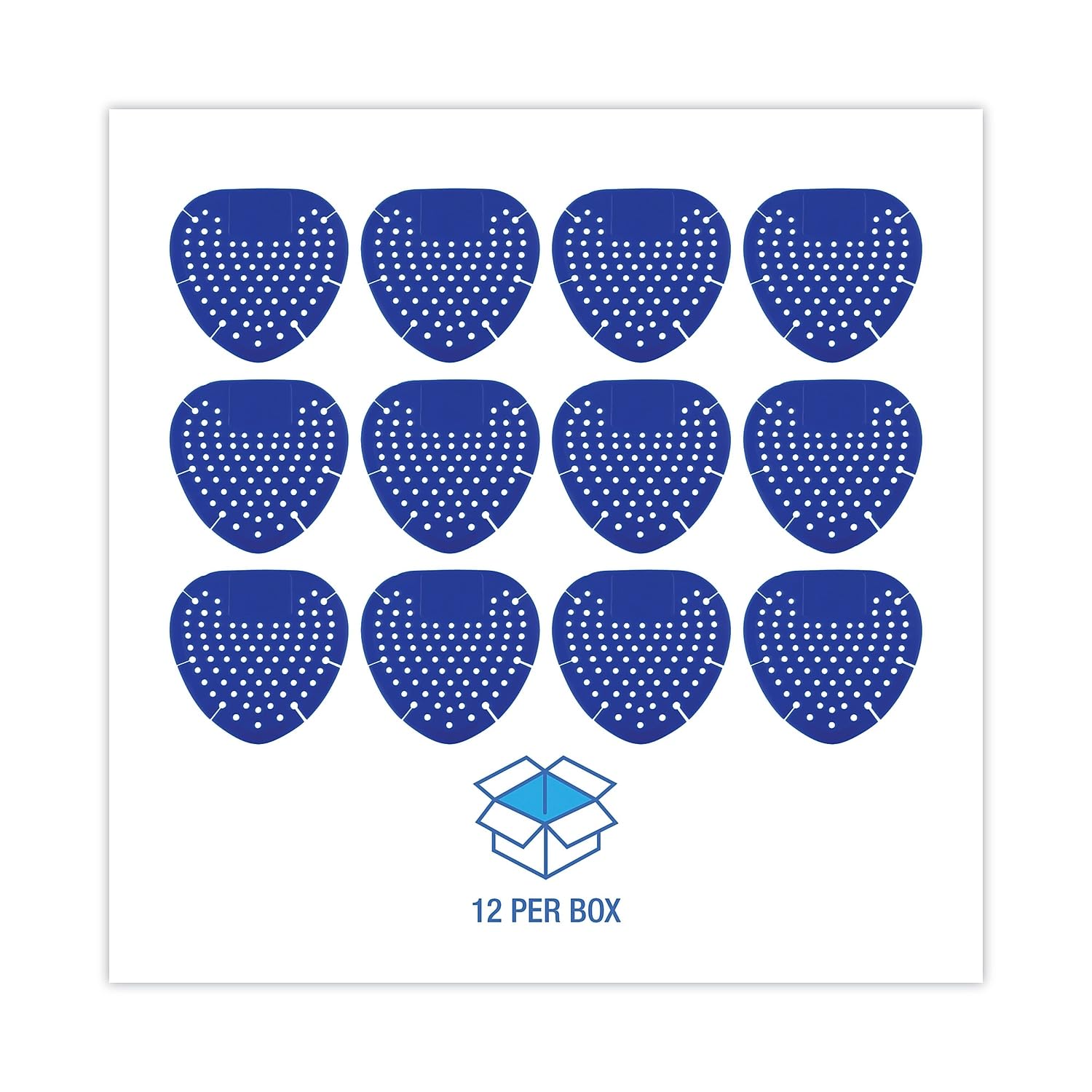 Boardwalk DSP012I072M812143000 Bubble Gum Fragrance Urinal Screen - Blue (1 Dozen)