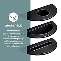 SAFCO Trash Can and Receptacle for Offices and Breakrooms