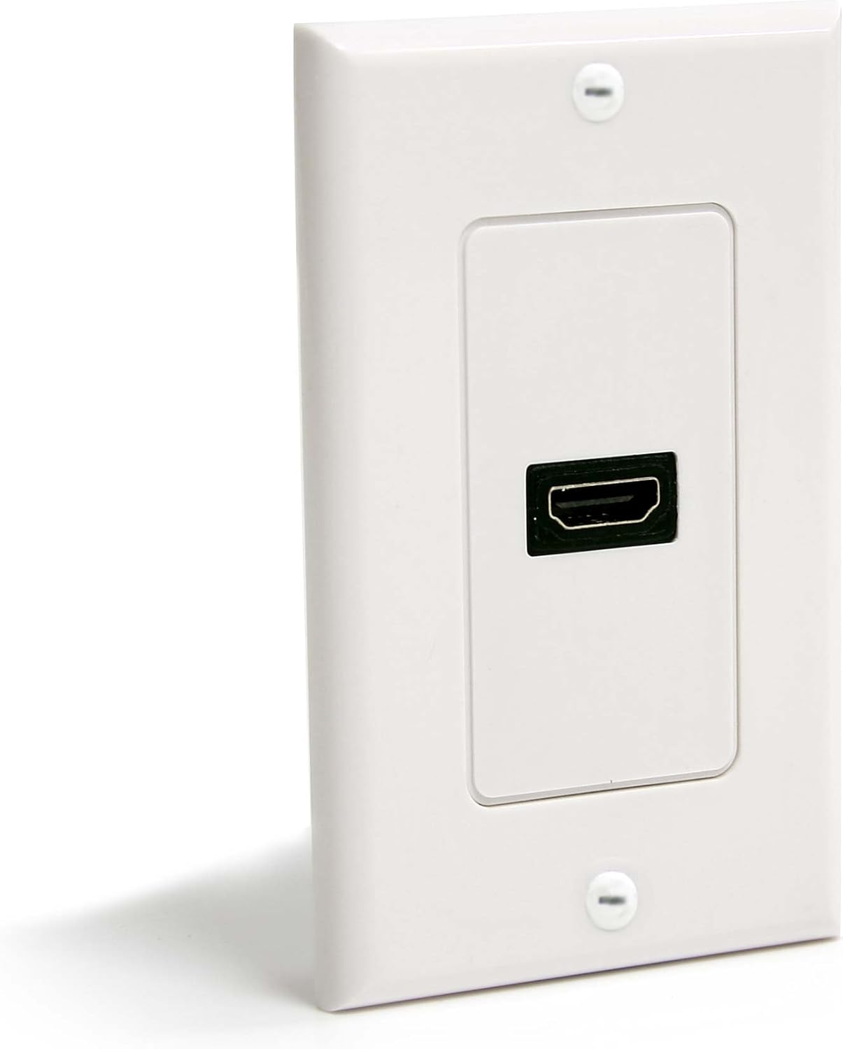 StarTech.com Single Outlet Female HDMI Wall Plate White - 1-gang - HDMI Digital Audio/Video - White