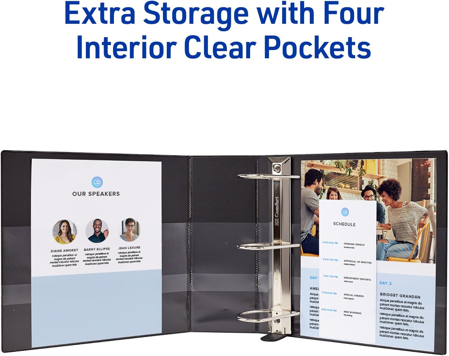 Avery Heavy-Duty View 3 Ring Binder with One-Touch EZD D-Rings and DuraHinge/DuraEdge