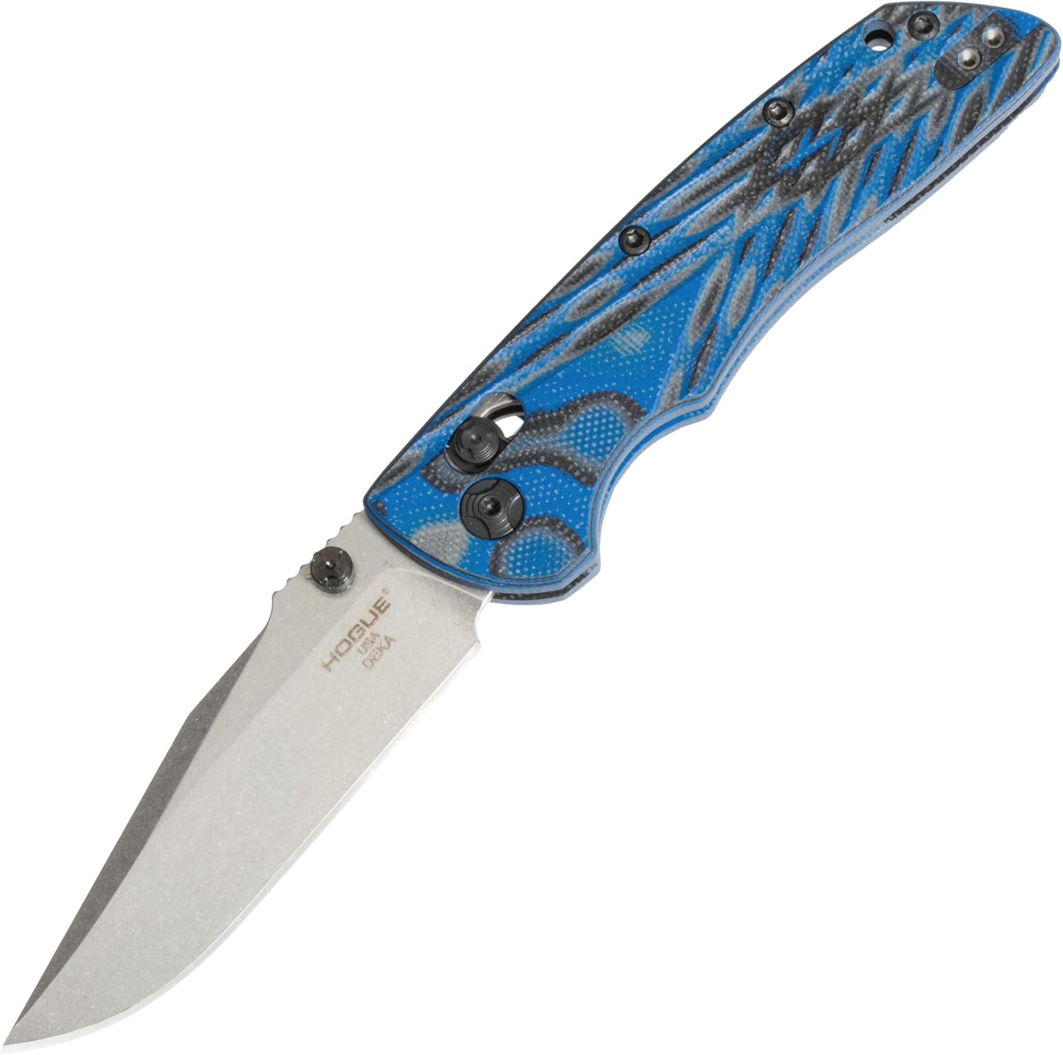 Hogue Deka, Folding Knife, CPM-20CV, Plain Edge, Clip Point Blade, 3.25", 24273