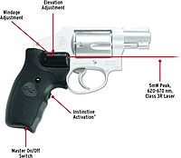 Crimson Trace LG-305 Lasergrips with Red Laser, Heavy Duty Construction and Instinctive Activation for Smith and Wesson