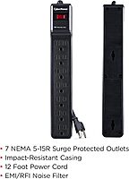 CyberPower Essential Surge Protector, 7-Outlet, 1500J