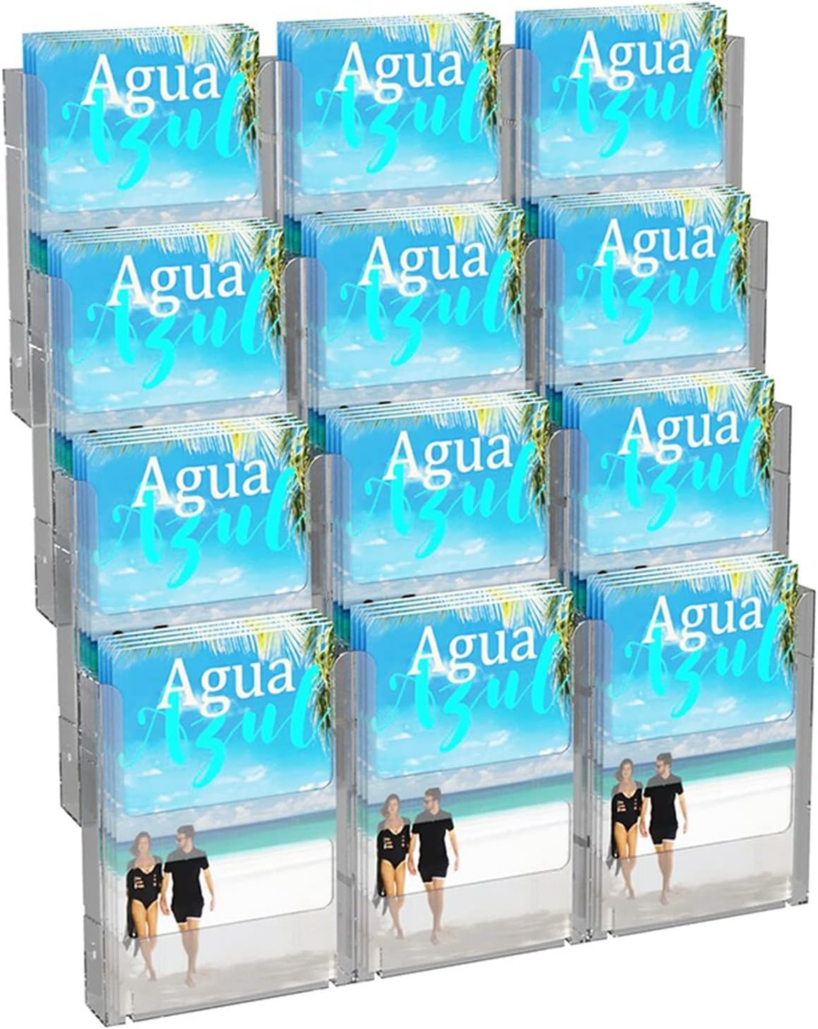 AZAR DISPLAYS Wall-Mount Brochure Holder