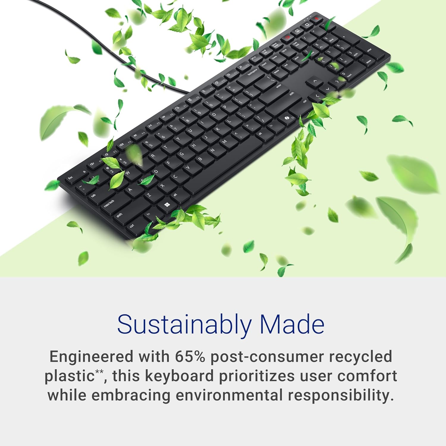 Dell KB525C Wired Collaboration Keyboard - USB-C & USB-A Versatile connectivity, 15 Programmable Shortcuts Keys