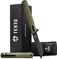 TEKTO F2 Bravo Folding Knife - D2 Steel, Ceramic Ball Bearings