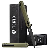 TEKTO F2 Bravo Folding Knife - D2 Steel, Ceramic Ball Bearings