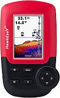 HawkEye Fishtrax 1C Fish Finder with HD Color Virtuview Display, Black/Red, 2" H x 1.6" W Screen Size
