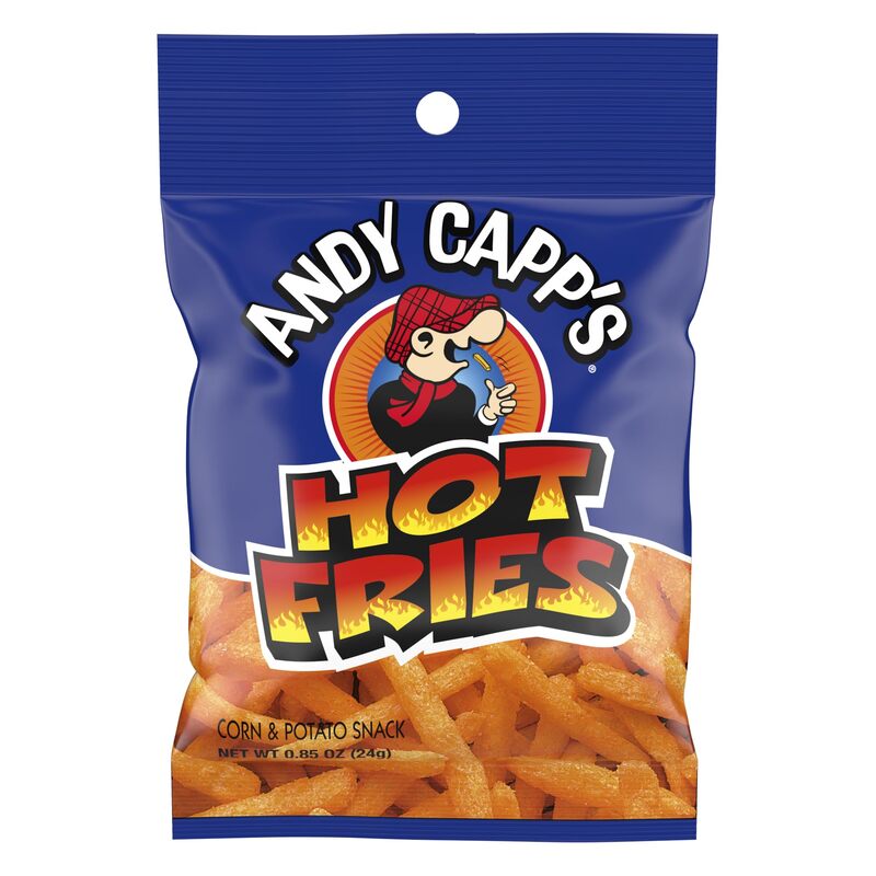 Andy Capp's Hot Fries, 0.85 oz, 72 Pack
