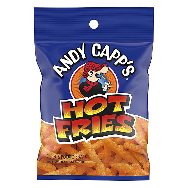 Andy Capp's Hot Fries, 0.85 oz, 72 Pack
