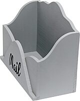 Elegant Designs Homewood Farmhouse Wooden Decorative Envelope-Shaped Desktop Letter Holder