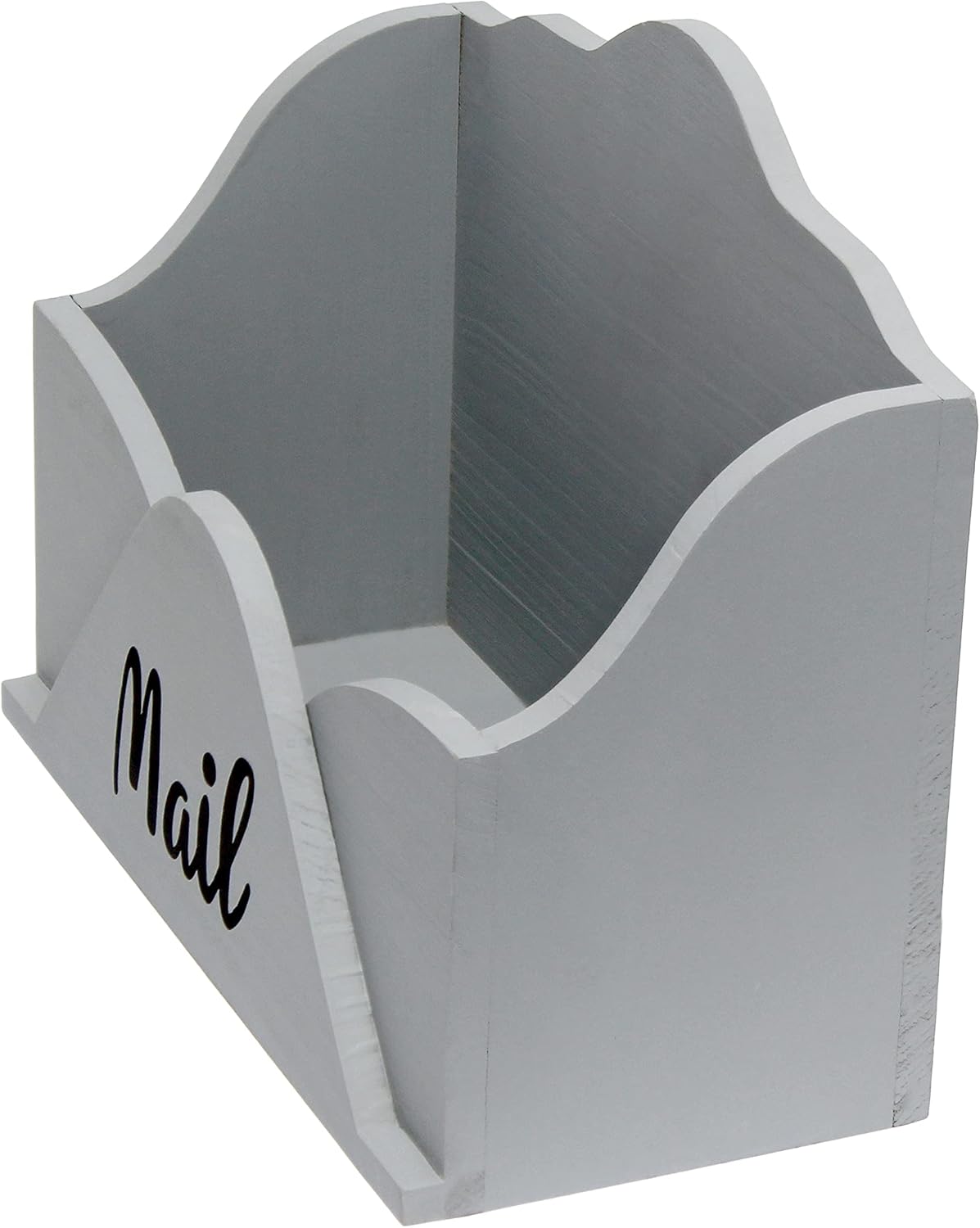 Elegant Designs Homewood Farmhouse Wooden Decorative Envelope-Shaped Desktop Letter Holder