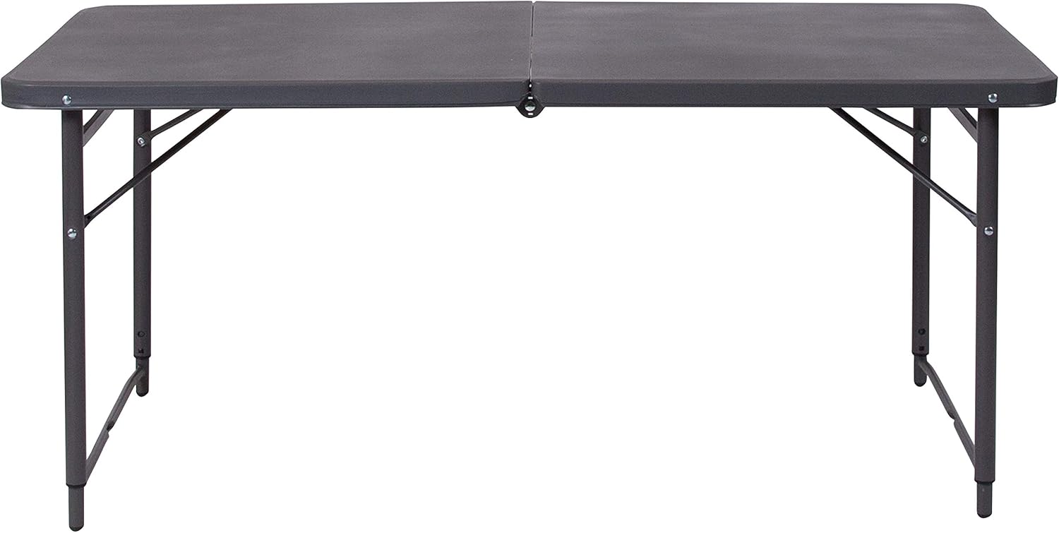 FLASH FURNITURE Bi-Fold Plastic Folding Table