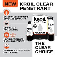 Kroil Clear Food Grade Penetrating Oil (Aerosol Spray-10oz Can-Single) | Odorless Non-Staining Industrial Rust Penetrant