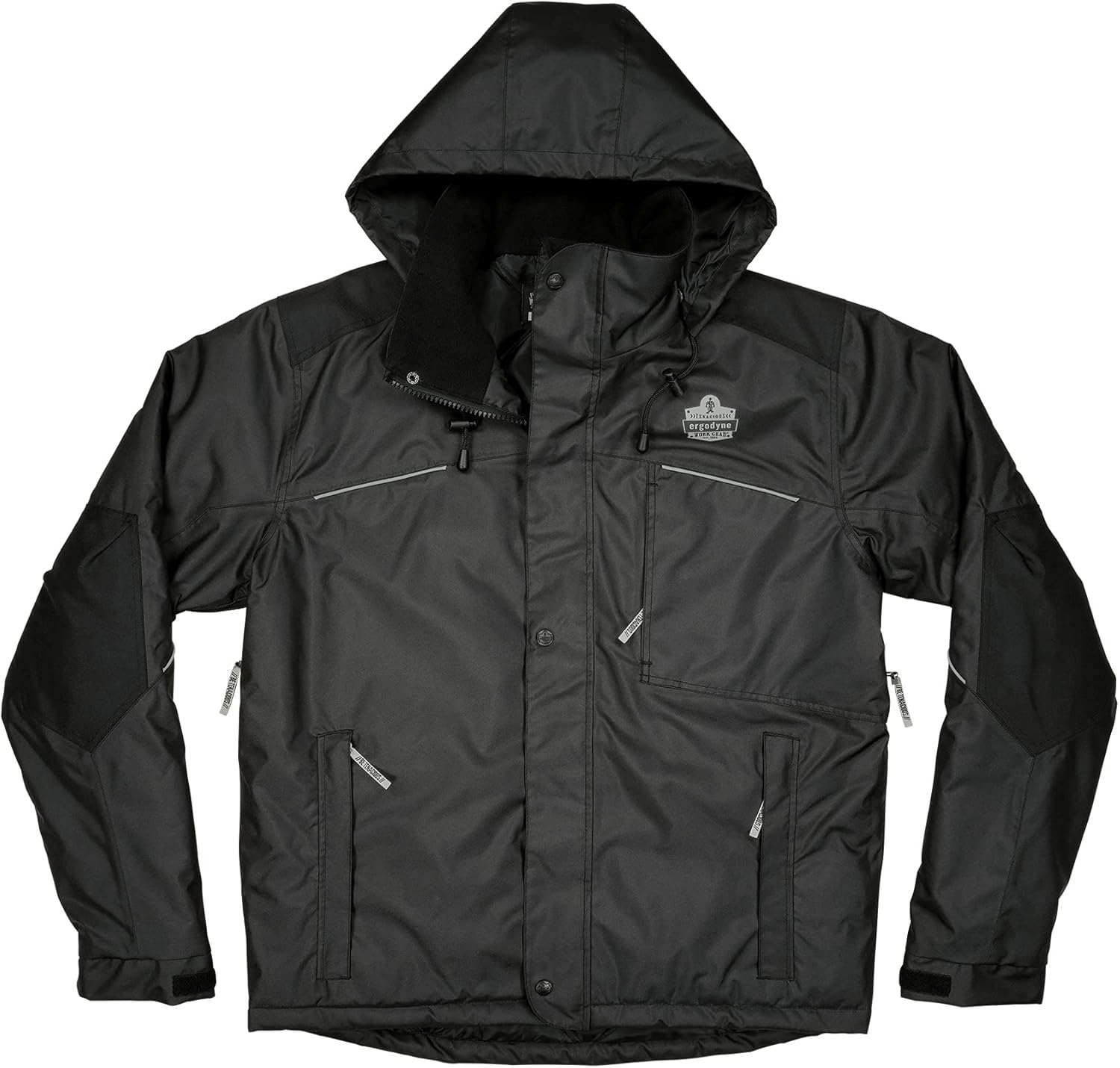 ERGODYNE N-FERNO 6467 Winter Work Jacket, Workwear Outerwear, Thermal Insulation, Removable Hood