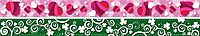 BARKER CREEK Double-Sided Border, Hearts and Clover, for Bulletin Boards, Reception Areas, Halls, Break Rooms, Office