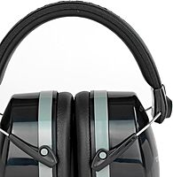 WALKER'S Premium Passive Folding Lightweight 32dB NRR Noise-Blocking Hunting Gun Range Shooting Hearing Protection Muff w/ Padded Headband & PVC Earpads