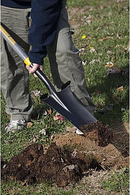 Wood D-Handle Drain Spade Hardwood Handle Drain Trench Spade