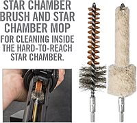 Real Avid Brush Combo: Star Chamber Pads, Chamber Brush, Chamber Mop and Bore Brush for Modern Sporting Firearms Chambered