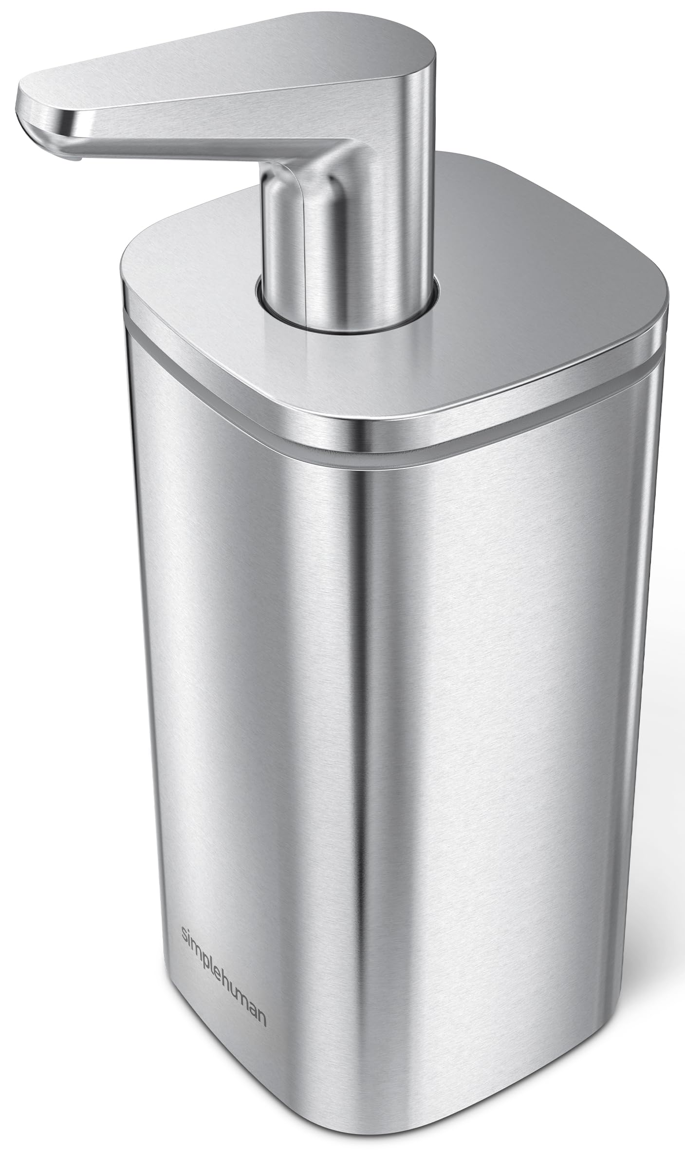 simplehuman Pulse Pump Countertop Liquid Soap Dispenser, Drip-Free Stainless Steel
