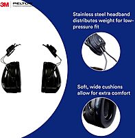 3M Peltor Optime 101 Helmet Attachable Earmuff,Green One Size Fits Most