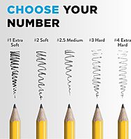 Ticonderoga Wood-Cased Pencils, Unsharpened, 2 HB Soft, Yellow, 12 Count