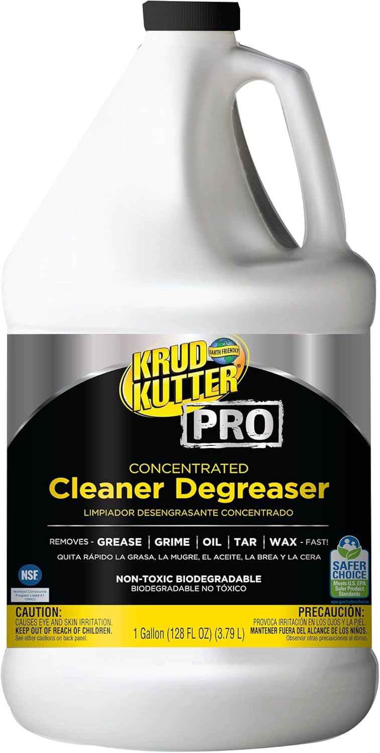 Krud Kutter Pro Concentrated Cleaner Degreaser, 1 Gallon, Case Of 4 Bottles