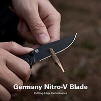 CIVIVI Clingman EDC Pocket Folding Knife, 2.99" Nitro-V, Liner Lock, Titanium Reversible Clip