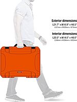 Nanuk 940 EMS Emergency Medical Service/First Aid Hardcase with Lid Organizer and Divider System (Orange) 940 EMS Orange