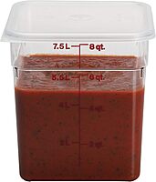 CAMBRO CamSquare Seal Cover, Translucent Plastic