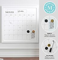 Martha Stewart Everette Magnetic Monthly Calendar Dry-Erase Board