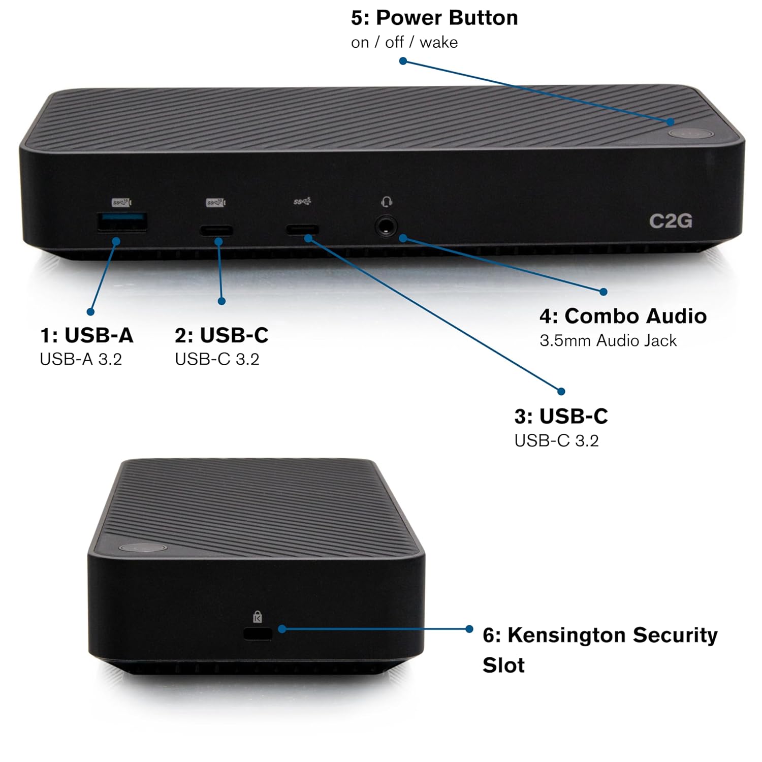 C2G USB-C® 11-in-1 Hybrid DisplayLink and DP Alt Mode Triple 4K Docking Station with HDMI®, DisplayPort™, Ethernet, USB