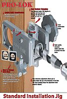 Pro-Lok Door Lock Installation Kit (INJIG-KJ) Door Lock Kit
